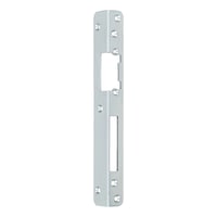 Angled locking plate for electric door opener