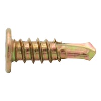Drilling screw, small flat head, inch