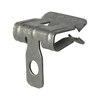 Angled clips for telescopic hanger