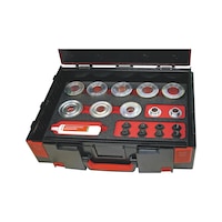 Universal tool set for removal and installation of bushings, bearings and sleeves 40 pieces