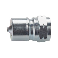 Hansen quick-action connector plug, steel BSP internal cone ISO 7241-1B