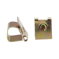 Sheet metal nut with guard
