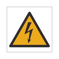 Warning sign, electrical installations and cabinets 
