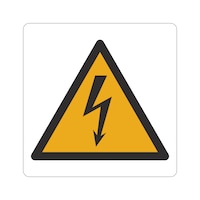 Panneau signalétique d'avertissement, installations et armoires électriques