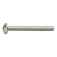 Furniture handle screw For attaching furniture handles with M4 connecting threads and combination slot drive