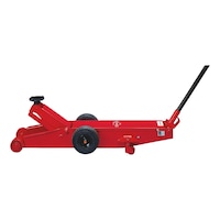 Hydraulic trolley jack RH-6 With a robust frame construction and a load capacity of 6,000 kg