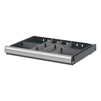 Divider assortment With compartment rails and compartment dividers for system dimensions 12.6