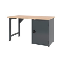 System workbench 1500&nbsp;mm with 1 workbench foot and hinged door undercounter cabinet 8.6