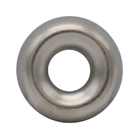 Rosette brass nickel-plated inch