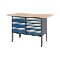 System cabinet workbench 1500 mm with 2 undercounter blocks 8.6