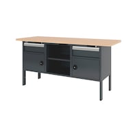 System cabinet workbench 2000 mm with 3 undercounter blocks 8.6