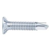 Window construction screw, self-drilling, countersunk milling head, FEBOS<SUP>®</SUP> M