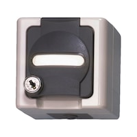 ELMO<SUP>®</SUP> AP damp room earthing contact plug socket With lock