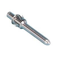 Contact pin With crimp connector