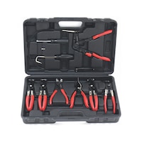 Set of pliers for cross clamps