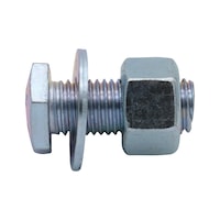 AS 4600 steel 4.8 zinc plated with nut and washer