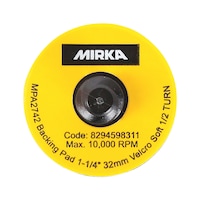 Adhesive backing pad, hook-and-loop disc Mirka 8294598311, soft, without holes