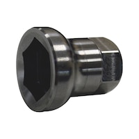 Socket wrench for axle nut