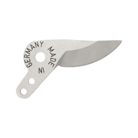Blade for secateurs with angled blade