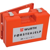 Førstehjelpskoffert med refillsystem, medium Würth Førstehjelpskoffert følger Arbeidstilsynets orientering om Førstehjelpsutstyr