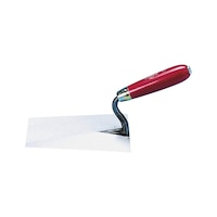 Bricklayers' trowel, forged Suitable even for the most demanding tasks, since handle and blade are forged from one piece