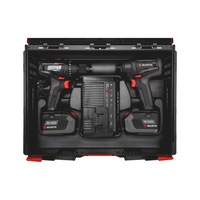 ABS/ASS-1/4 inch COMPACT M-CUBE 18 volt 2-in-1 case set Seven pieces