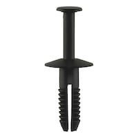 Plastic expanding rivet with special shape