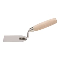 Plasterers spatula stainless steel wooden handle