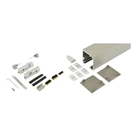 ABILIT 50-G interior sliding door fitting set For wall mounting for glass doors