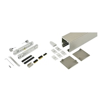 ABILIT 120-G interior sliding door fitting set For wall mounting for glass doors