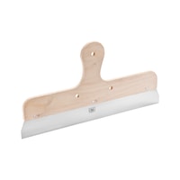 Wide scraper wooden handle