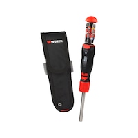 Ratchet handle hopper screwdriver with belt bag 