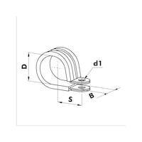 Collier à Boucle Déportée DIN 3016 Inox – Lot De 3 Pour Tuyaux De 25 Mm, Idéal Circuit Refroidissement, Carburant
