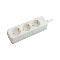 Multiple socket outlet with touch protection 3x and 6x