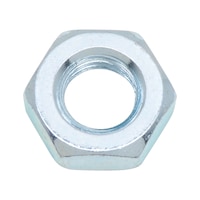 Sechskantmutter flache Form DIN 936, Stahl, verzinkt blau passiviert (A2K)