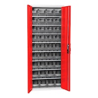 Wing door cabinet, depth 300&nbsp;mm With W-SLB system storage boxes, size 1