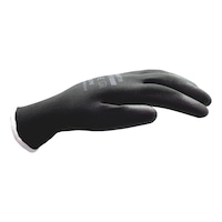 Protective glove polyester PU REDSTRIPE