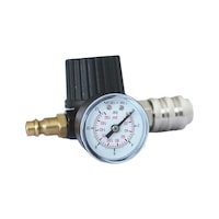Pressure regulator with pressure gauge