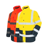 High-visibility 4-in-1 work parka