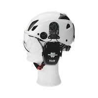 Scaffolding helmet set with visor and hearing protection, 4 pieces