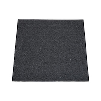 Protective mat for concrete ballast weight