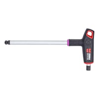 T-handle 2C hex key with ball head with side drive
