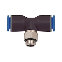 T-shaped push-in fitting M/G thread