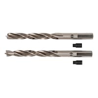 Wood centre drill bit with set screw