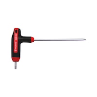 Screwdriver T-handle TX with side blade REDSTRIPE