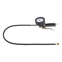 Tyre inflator with analogue calibration with 2C handle
