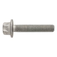 Flanged external hexalobular bolt DIN 34801, 8.8, silver zinc-flake coating, shape B, automotive