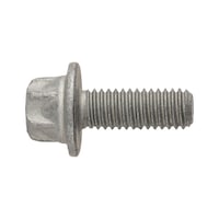 Flanged external hexalobular bolt DIN 34801, 8.8, silver zinc-flake coating, automotive