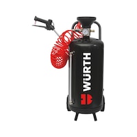 Compressed air sprayer with removable funnel