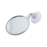 Magnification mirror with suction cup